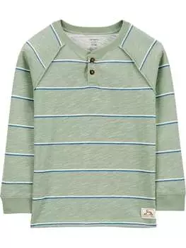 Лонгслив carter's, зеленый