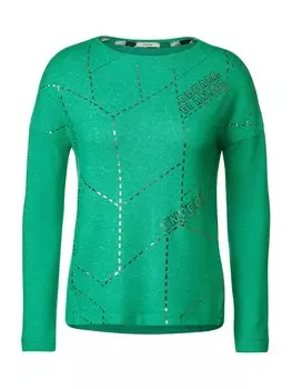 Лонгслив Cecil COSY, зеленый