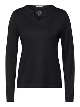Лонгслив Cecil Langarmshirt, черный