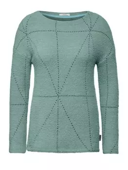 Лонгслив Cecil Langarmshirt, цвет glaced salvia green