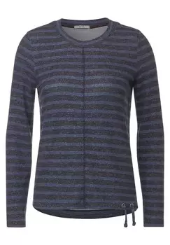 Лонгслив Cecil, ночной синий/серый