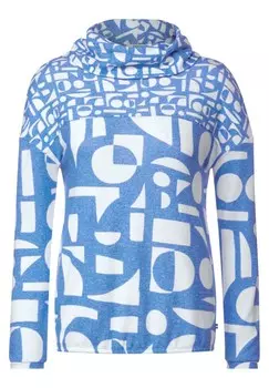 Лонгслив Cecil, пятнистый синий