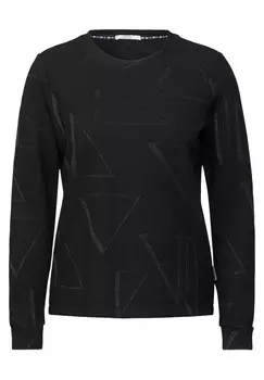 Лонгслив CECIL Shirt, черный