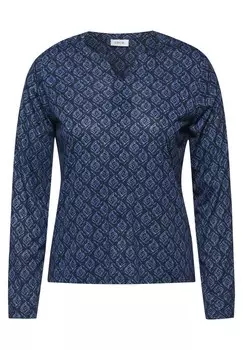 Лонгслив CECIL Shirt, цвет blue/night blue