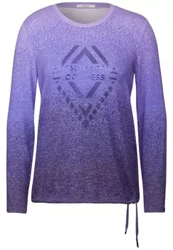Лонгслив CECIL Shirt, фиолетовый