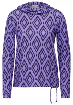 Лонгслив CECIL Shirt, фиолетовый