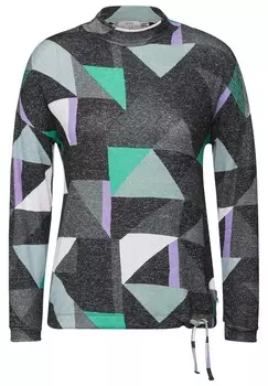 Лонгслив CECIL Shirt, разноцветный