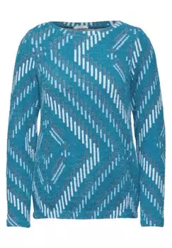 Лонгслив CECIL Shirt, светло-синий