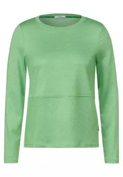 Лонгслив CECIL Shirt, светло-зеленый