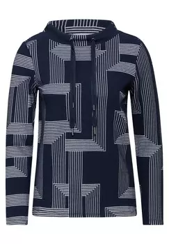 Лонгслив CECIL Shirt, темно-синий