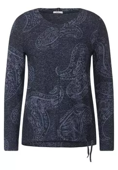 Лонгслив Cecil, синий/ночной синий