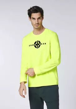 Лонгслив Chiemsee Langarmshirt, желтый