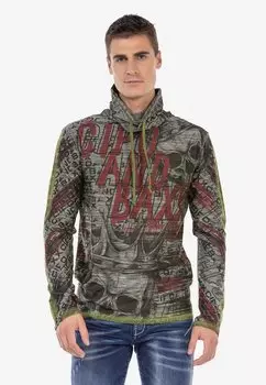 Лонгслив Cipo & Baxx, антрацит