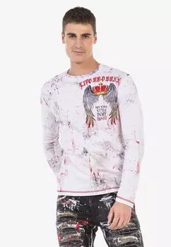 Лонгслив Cipo & Baxx, белый