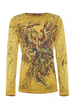 Лонгслив Cipo & Baxx, цвет MUSTARD