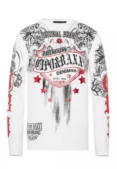 Лонгслив Cipo & Baxx Langarmshirt, белый