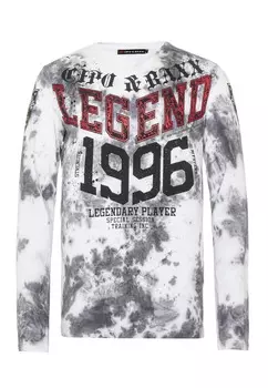 Лонгслив Cipo & Baxx Langarmshirt, белый
