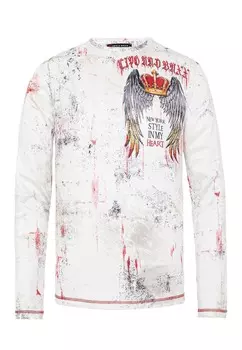 Лонгслив Cipo & Baxx Langarmshirt, белый