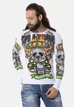 Лонгслив Cipo & Baxx Langarmshirt, белый