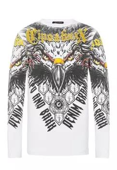 Лонгслив Cipo & Baxx Langarmshirt, белый