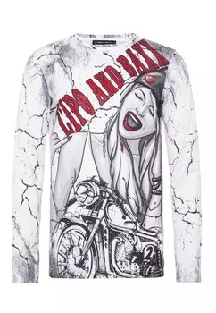 Лонгслив Cipo & Baxx Langarmshirt, белый