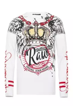 Лонгслив Cipo & Baxx Langarmshirt, белый