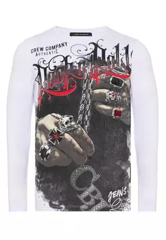 Лонгслив Cipo & Baxx Langarmshirt, белый