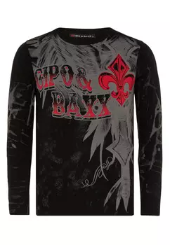 Лонгслив Cipo & Baxx Langarmshirt, черный