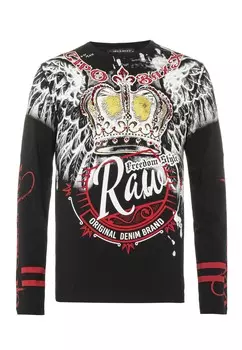 Лонгслив Cipo & Baxx Langarmshirt, черный