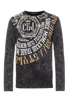 Лонгслив Cipo & Baxx Langarmshirt, черный