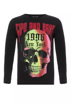 Лонгслив Cipo & Baxx Langarmshirt, черный