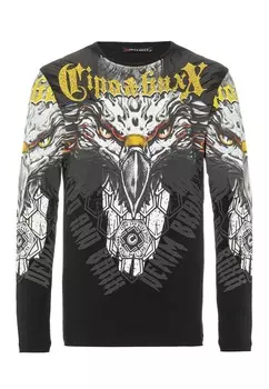 Лонгслив Cipo & Baxx Langarmshirt, черный