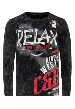 Лонгслив Cipo & Baxx Langarmshirt, черный
