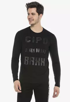 Лонгслив Cipo & Baxx Langarmshirt, черный