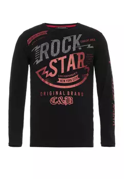 Лонгслив Cipo & Baxx Langarmshirt, черный