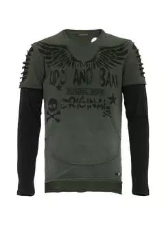 Лонгслив Cipo & Baxx Langarmshirt, хаки