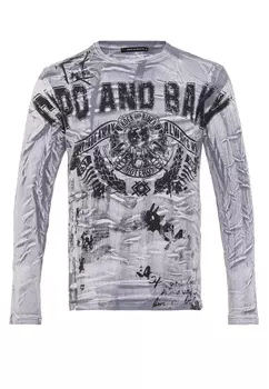 Лонгслив Cipo & Baxx Langarmshirt, серый