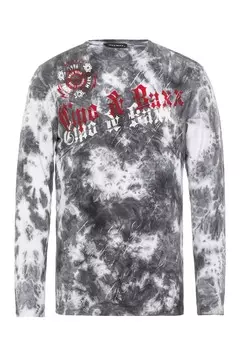 Лонгслив Cipo & Baxx Langarmshirt, серый