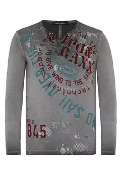 Лонгслив Cipo & Baxx Langarmshirt, серый