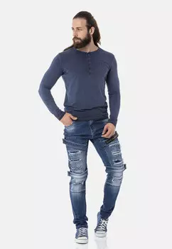 Лонгслив Cipo & Baxx Langarmshirt, синий