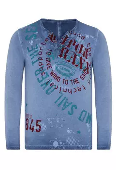 Лонгслив Cipo & Baxx Langarmshirt, синий