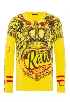 Лонгслив Cipo & Baxx Langarmshirt, желтый