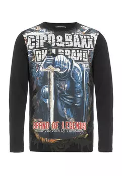 Лонгслив Cipo & Baxx Sweatshirt, черный