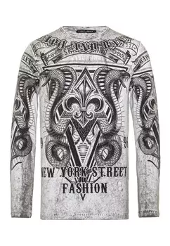 Лонгслив Cipo & Baxx SWEATSHIRT, серый