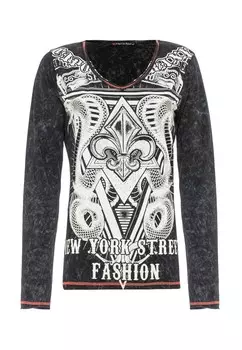 Лонгслив CIPO & BAXX, темно-серый