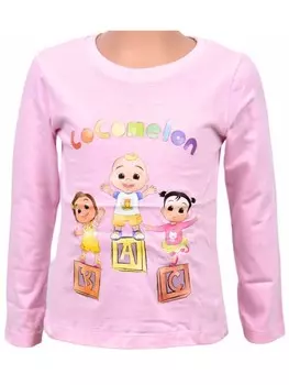 Лонгслив CoComelon Langarmshirt ABC, розовый