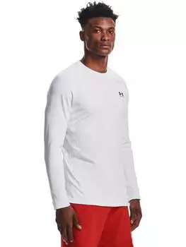 Лонгслив ColdGear Fitted Crew Under Armour, белый