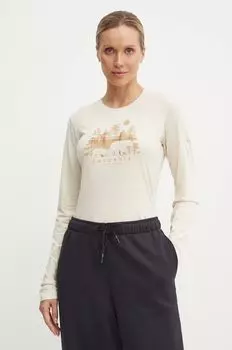 Лонгслив Columbia, бежевый