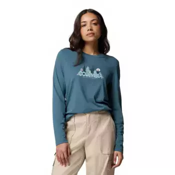 Лонгслив Columbia Ruby Springs Graphic, синий