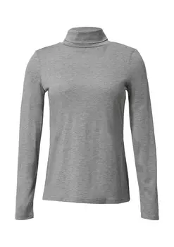 Лонгслив COMMA Shirt, пятнистый серый